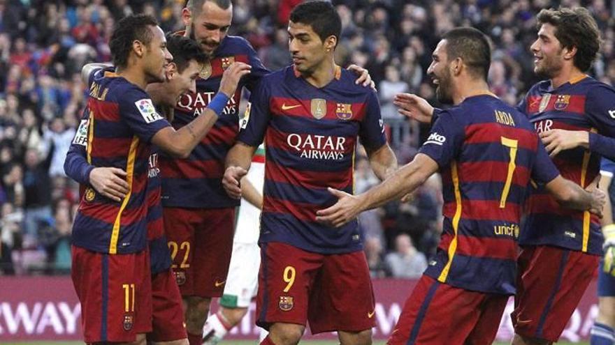 Messi lidera la plácida goleada azulgrana (4-0)