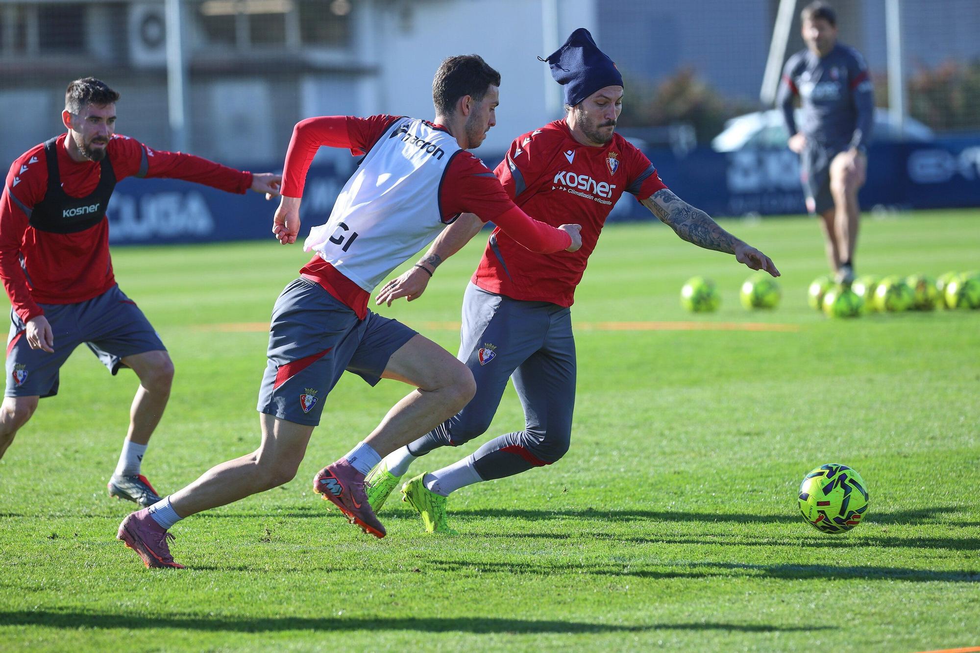 Fotos del entrenamiento de Osasuna de este martes 9 de diciembre