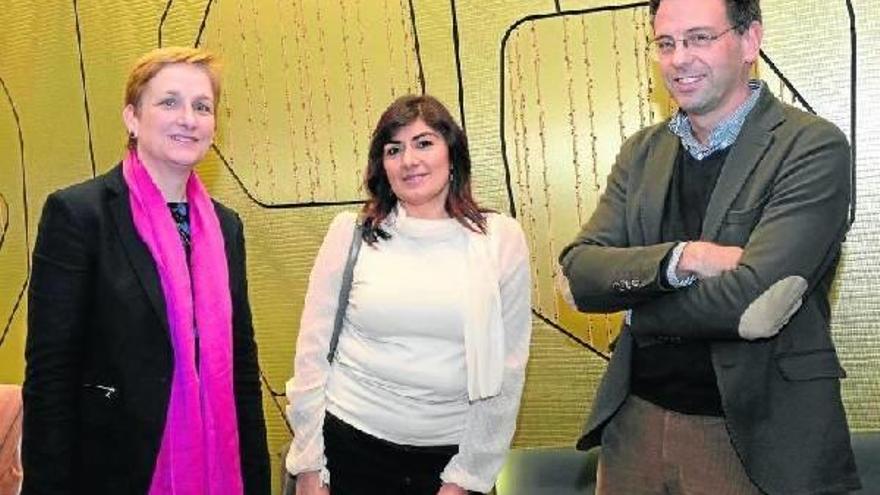 Azucena Castro, Clarisa Salado y Aitor Alapont, en la celebración del 25 aniversario de Seed Capital.