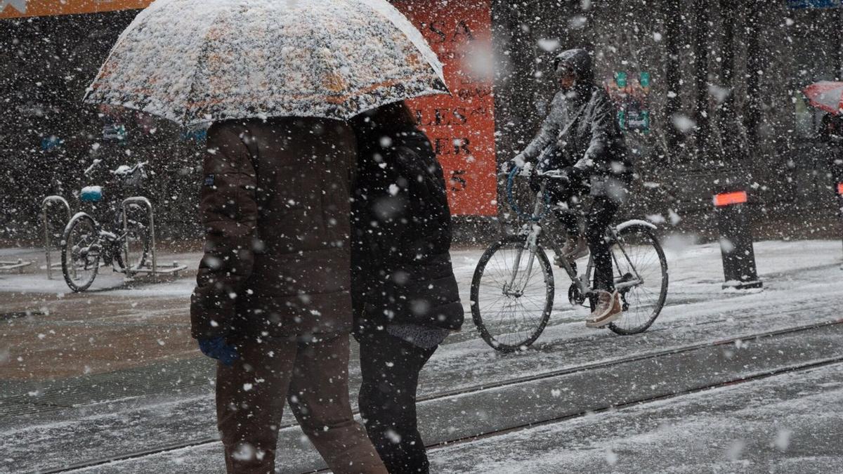 Nieve en Vitoria-Gasteiz