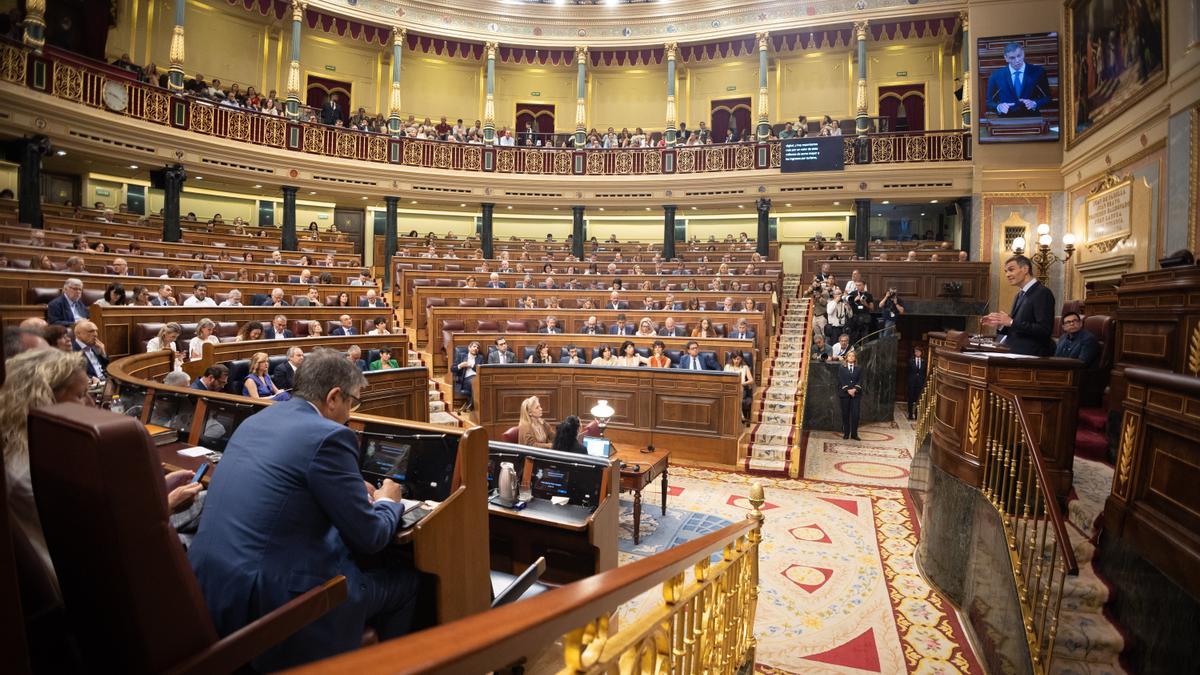 Sesión en el Congreso de los Diputados.