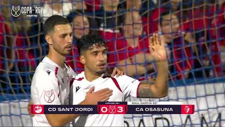 Sant Jordi - Osasuna, vídeo resumen con los goles y mejores jugadas