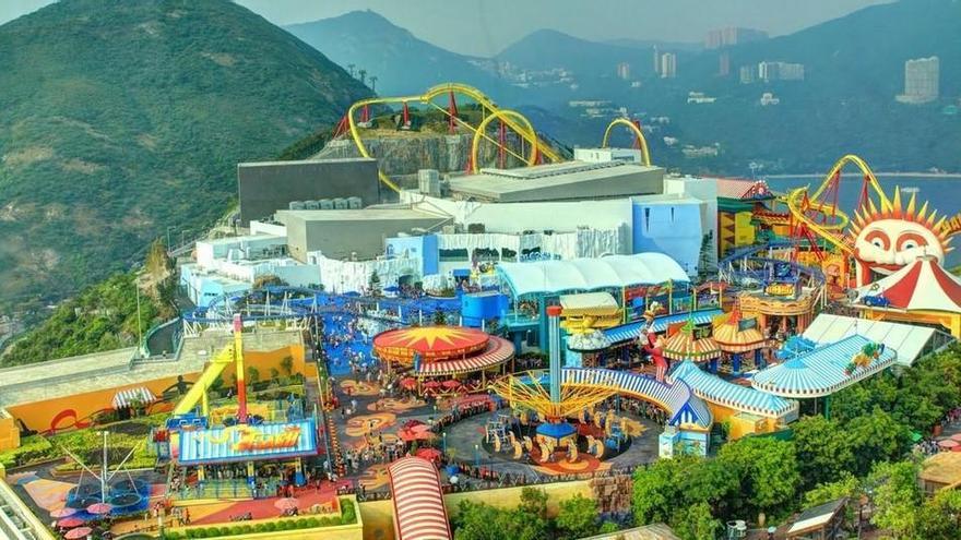 El parque temático en la ciudad china de Hong Kong.