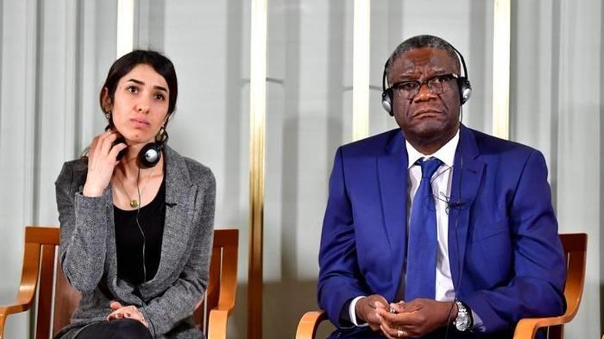 Denis Mukwege y la iraquí Nadia Murad