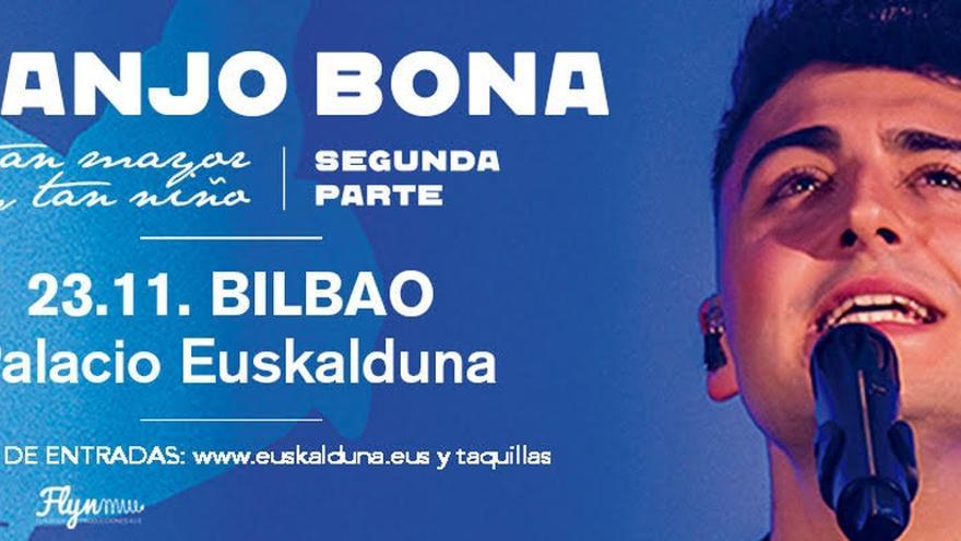 Juanjo Bona actuará en el Palacio Euskalduna el 23 de noviembre