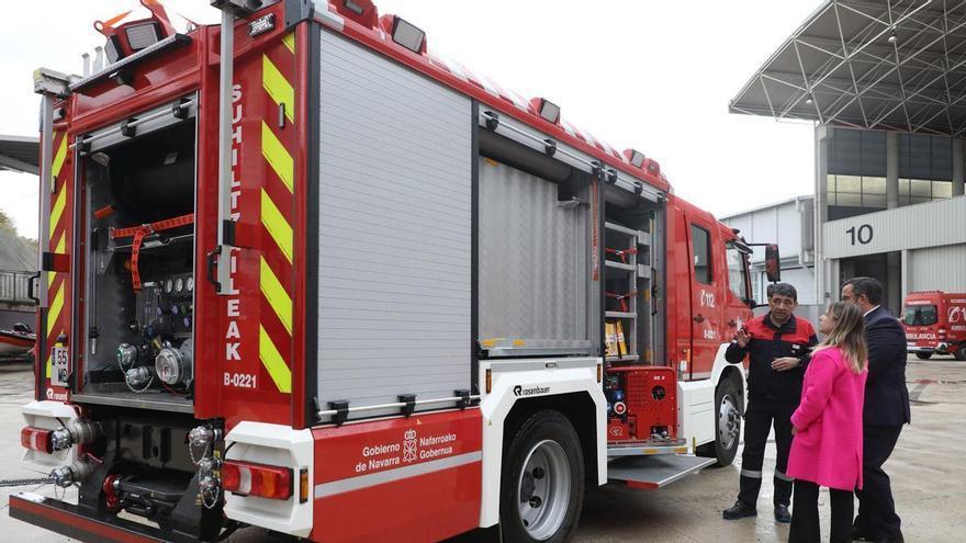El servicio de Bomberos de Navarra incorpora a su flota tres nuevos vehículos