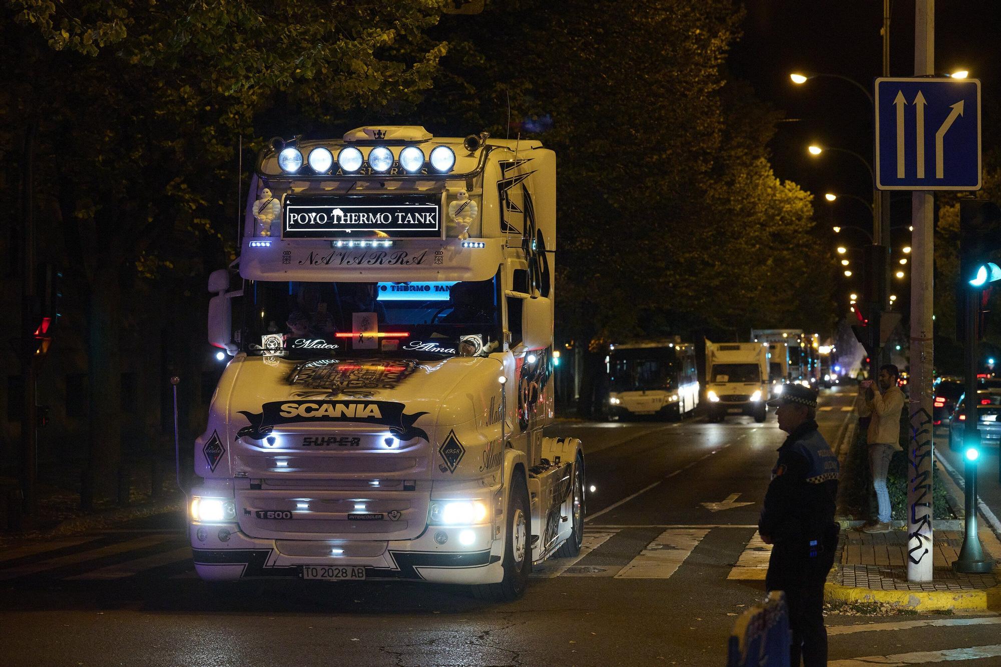 Una camionada irrumpe las calles de Pamplona