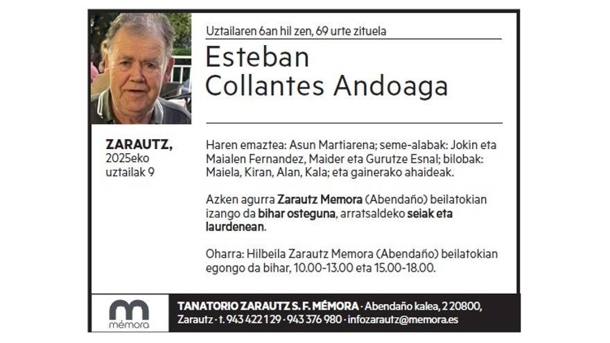 ESTEBAN COLLANTES ANDOAGA