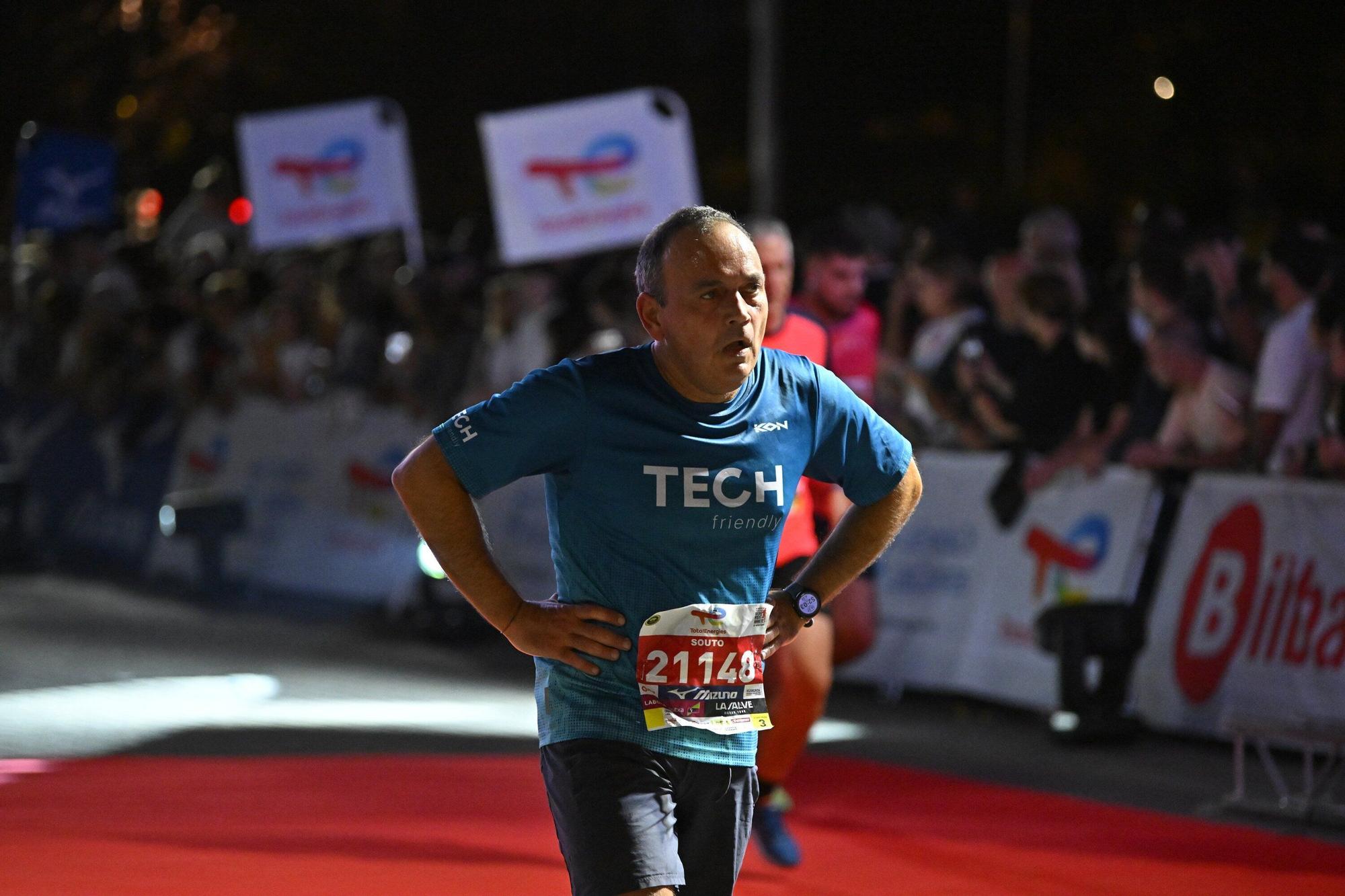 El Bilbao Night Marathon, en imágenes