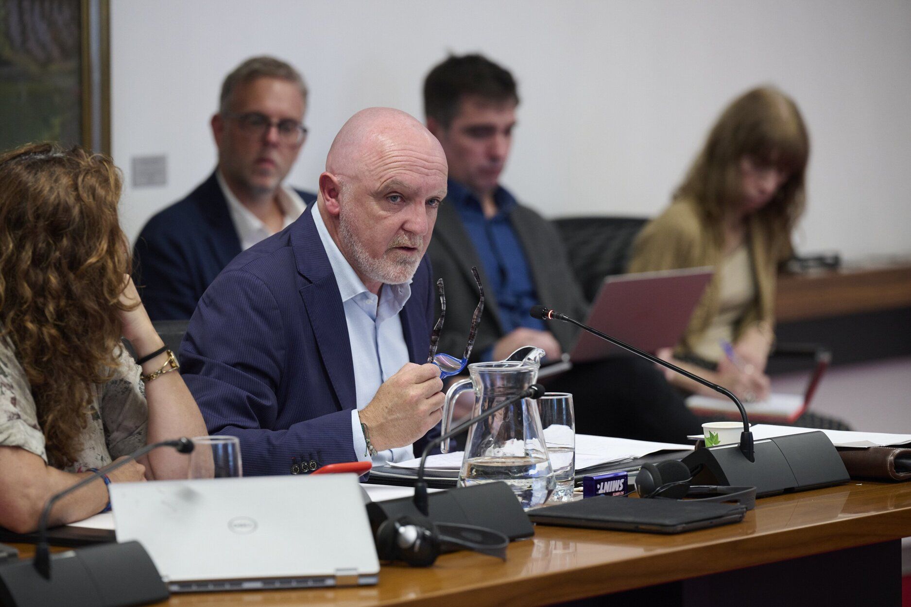 Chivite, en la Comisión de Régimen Foral del Parlamento de Navarra