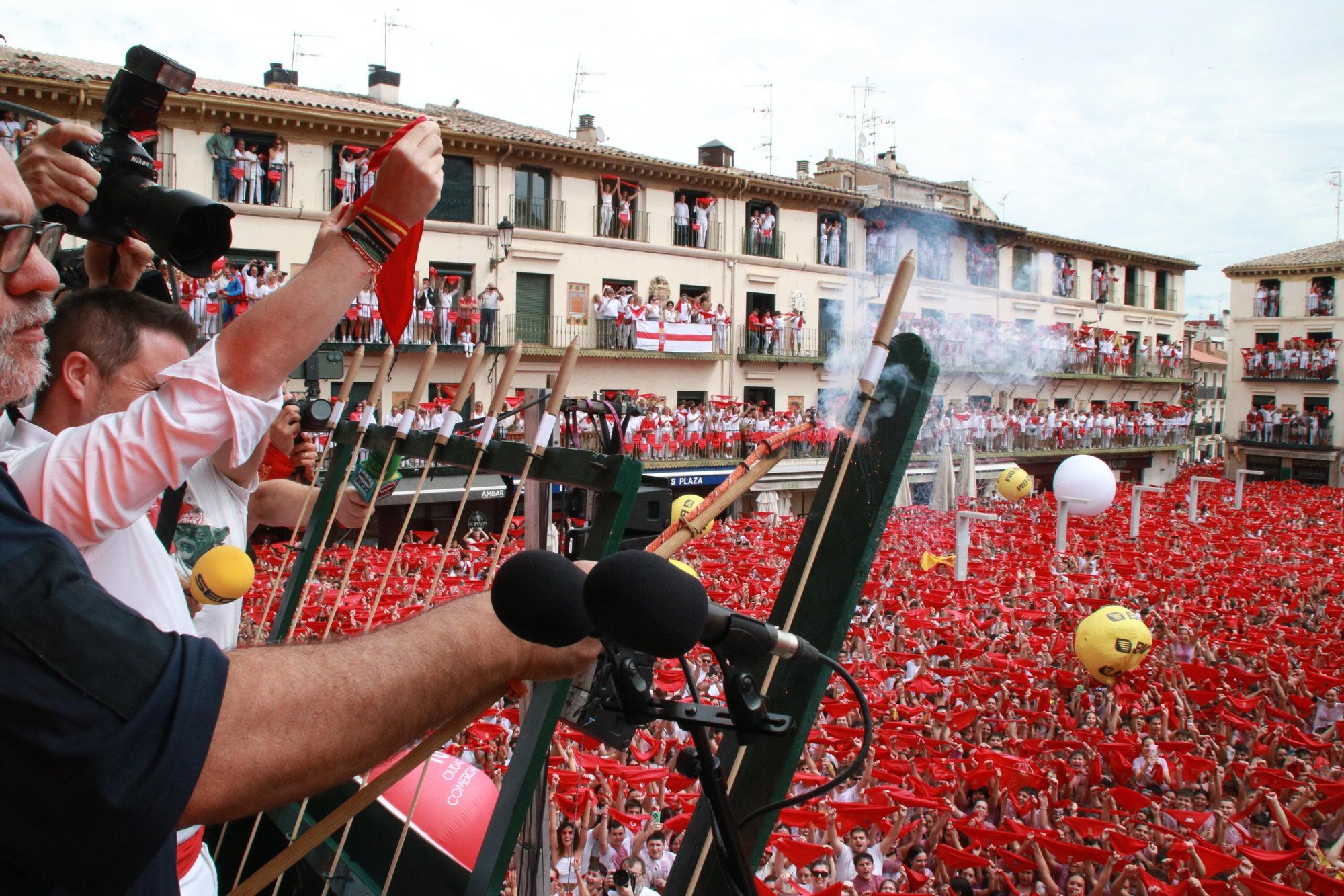 Fotos del cohete de las fiestas de Tudela 2025