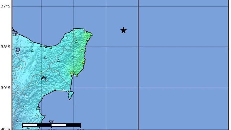 Localización del primer terremoto de 7,3.