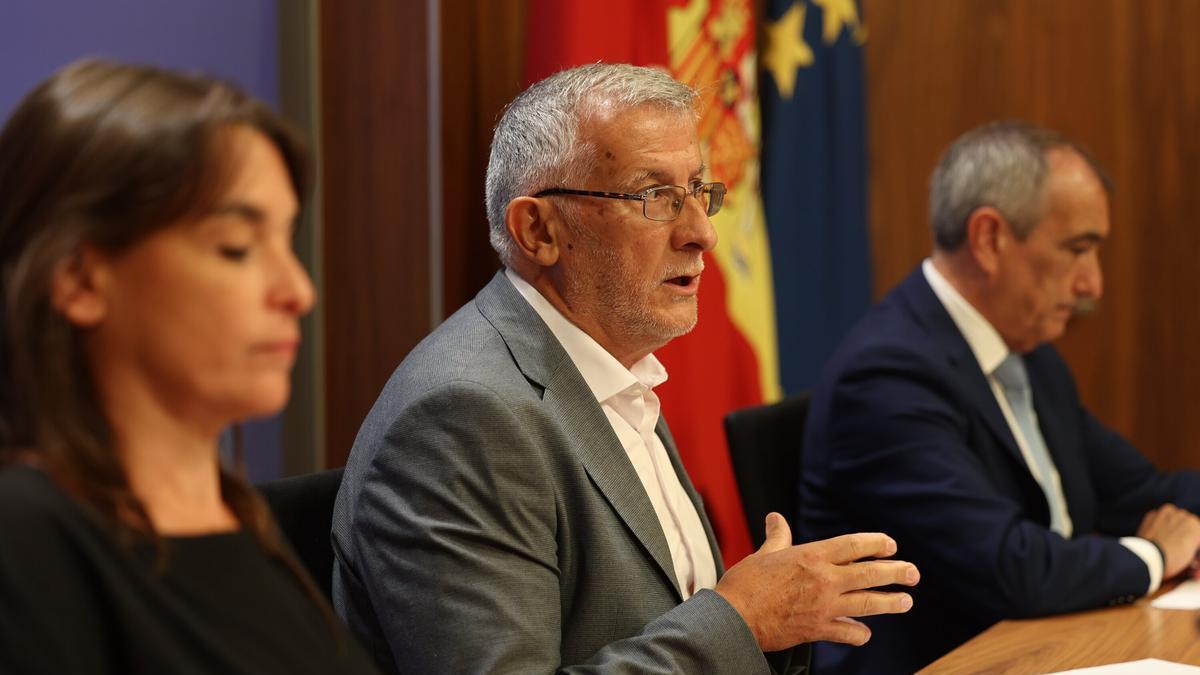 Félix Taberna, durante la rueda de prensa.