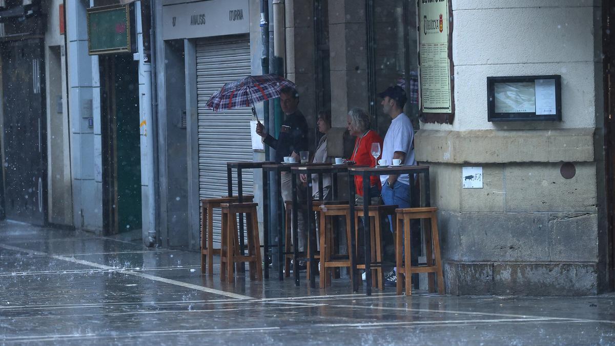 Fotos de las tormentas en Pamplona y Comarca