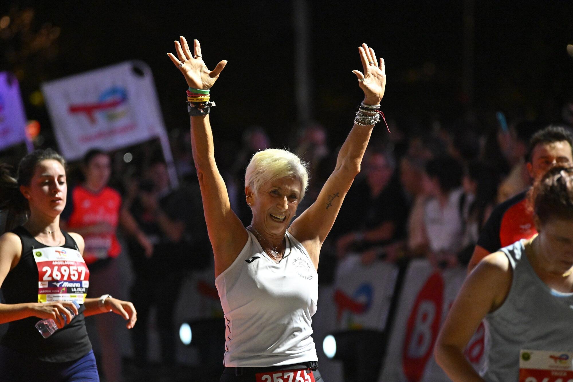 El Bilbao Night Marathon, en imágenes