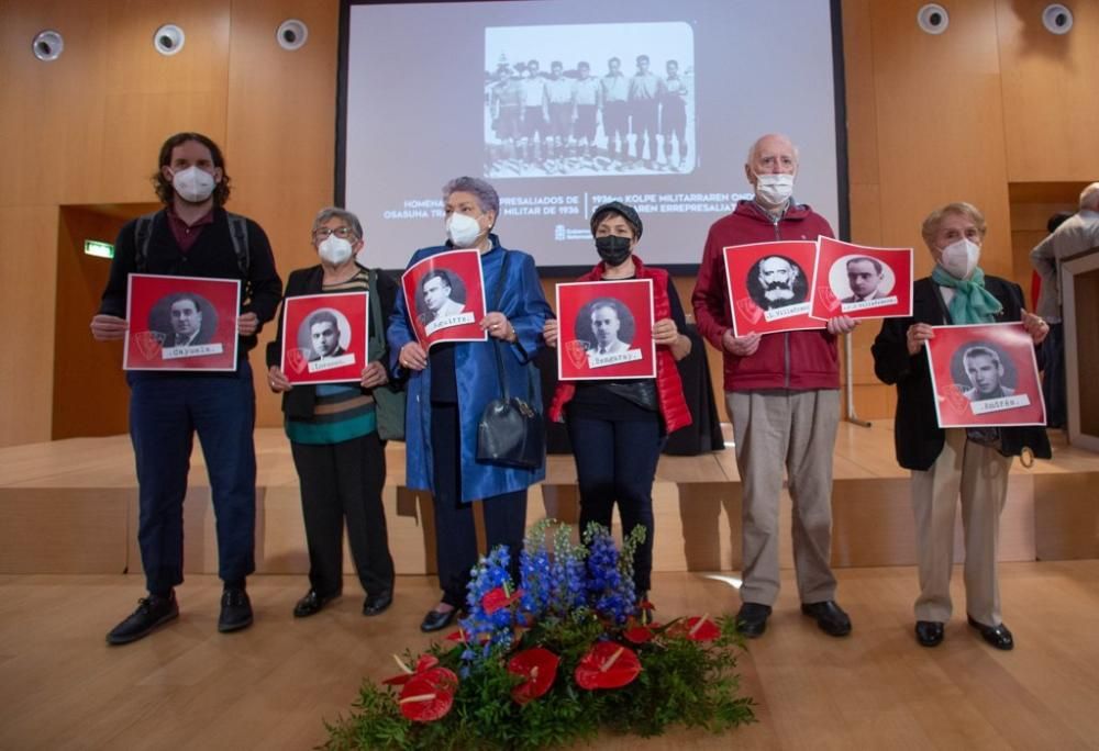 Homenaje a los represaliados de Osasuna