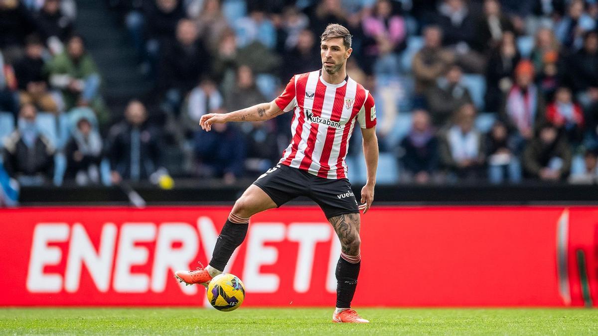 Yeray Álvarez, en un encuentro con el Athletic.
