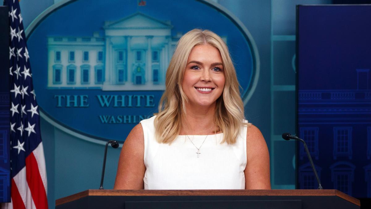 La portavoz de la Casa Blanca, Karoline Leavitt