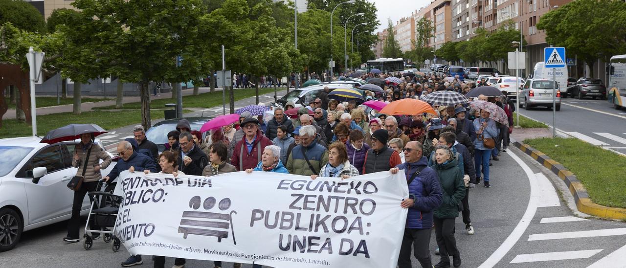 Los pensionistas de Barañáin vuelven a reivindicar un centro de día de gestión pública