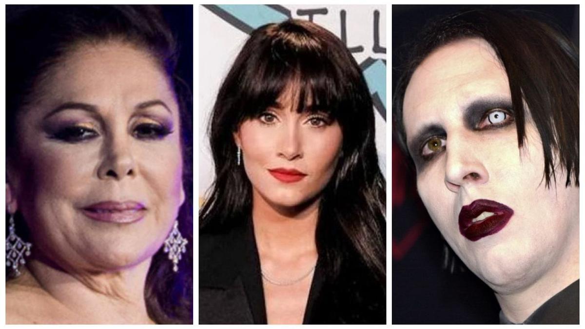 Isabel Pantoja, Aitana y Marilyn Manson. Isabel Pantoja, Aitana y Marilyn Manson.