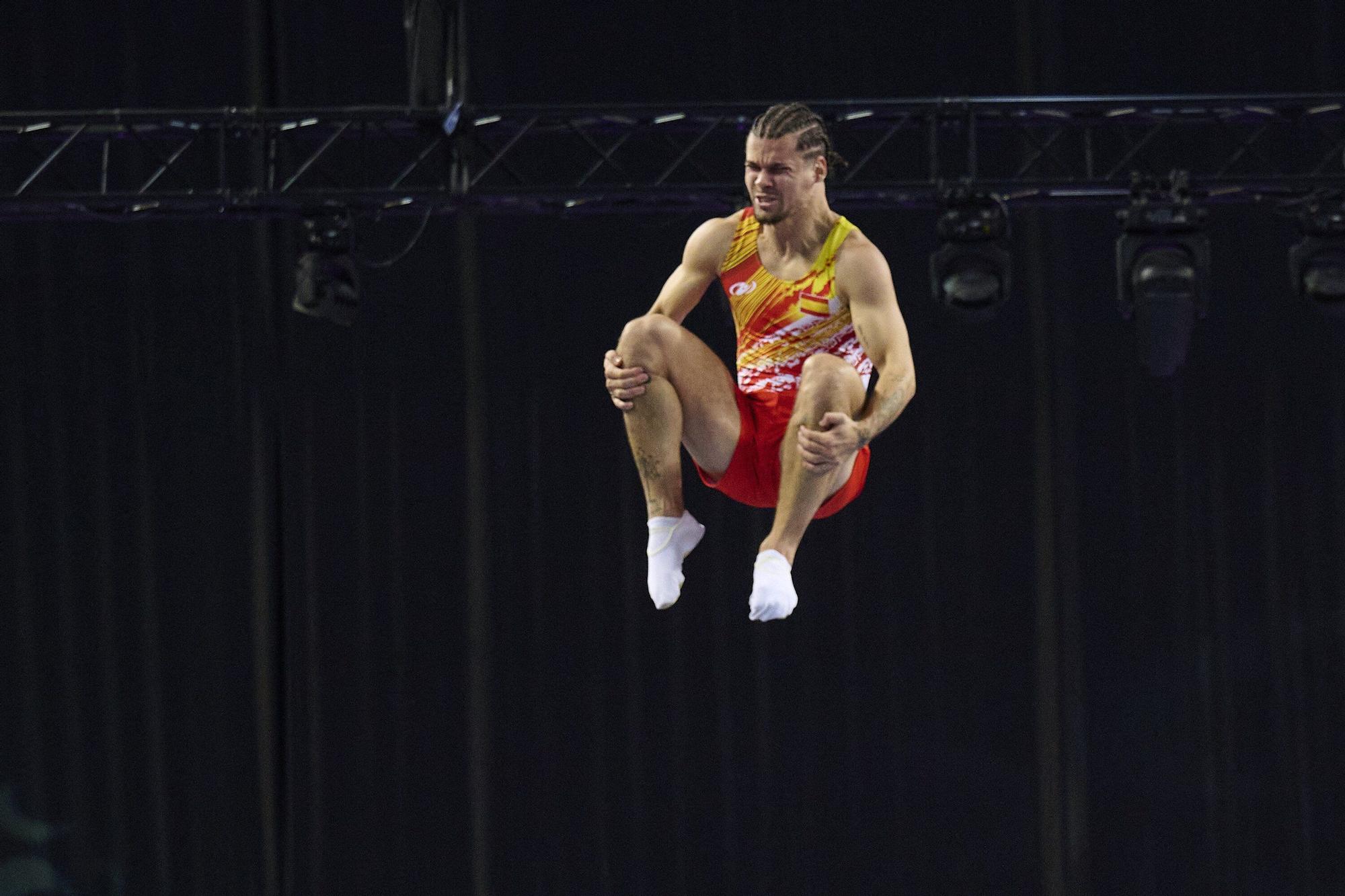 Las fotos más espectaculares del Mundial de gimnasia de trampolín en Pamplona