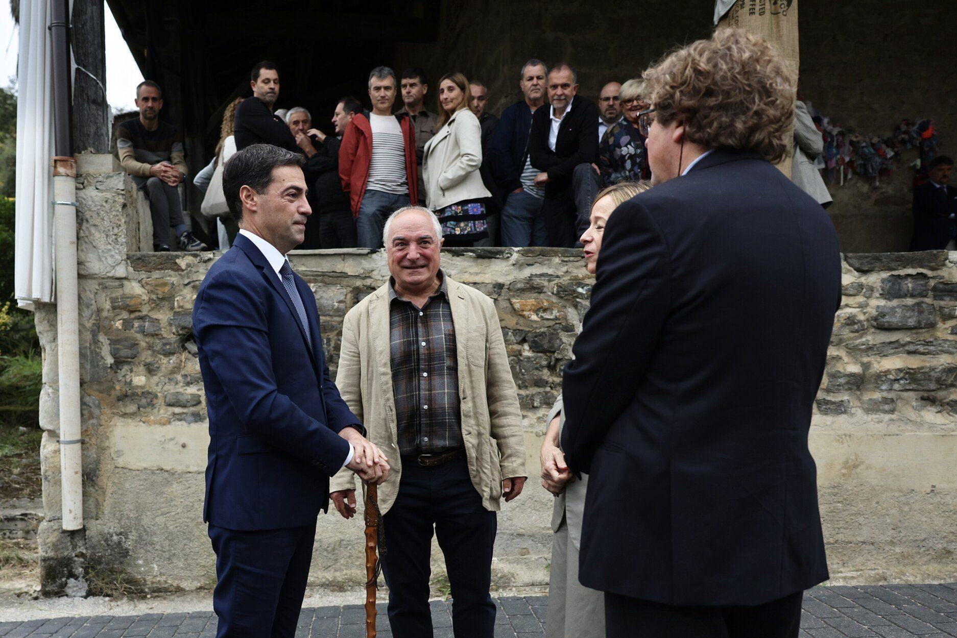 Imanol Pradales, Xabier Olano, Eider Mendoza y Xabier Ezeizabarrena