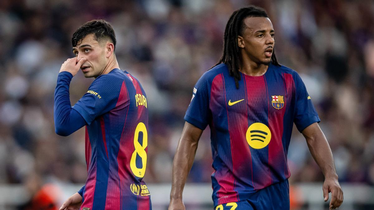 Pedri y Jules Koundé, jugadores del FC Barcelona. Pedri y Jules Koundé, jugadores del FC Barcelona.