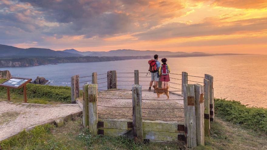 El acantilado de Cabo Busto, Asturias