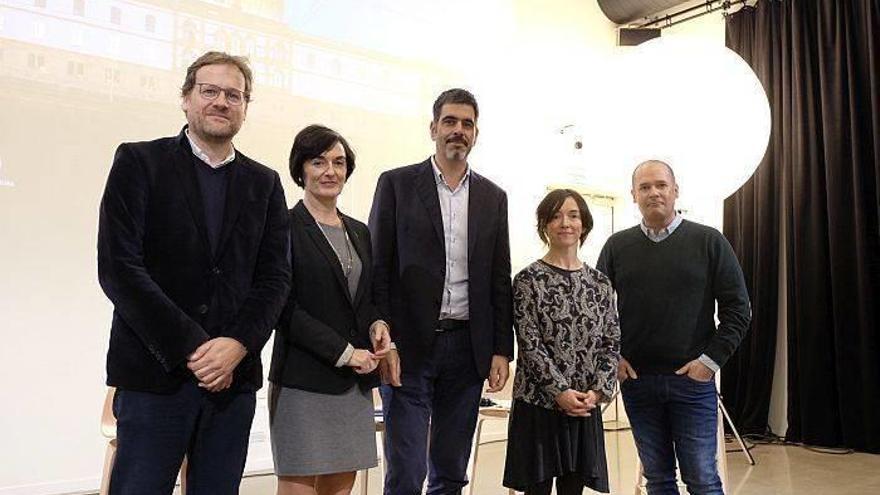 Pablo Berástegui, Maite Iturbe, Eneko Goia, Ane Rodríguez y Klaudio Landa.