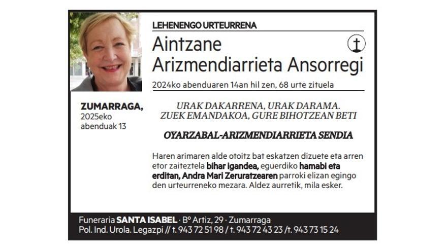 Aintzane Arizmendiarrieta Ansorregi