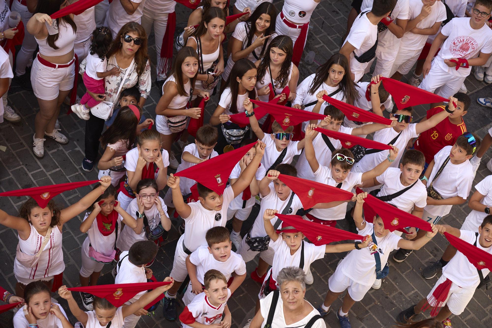 Fotos del cohete de fiestas de Sangüesa 2025