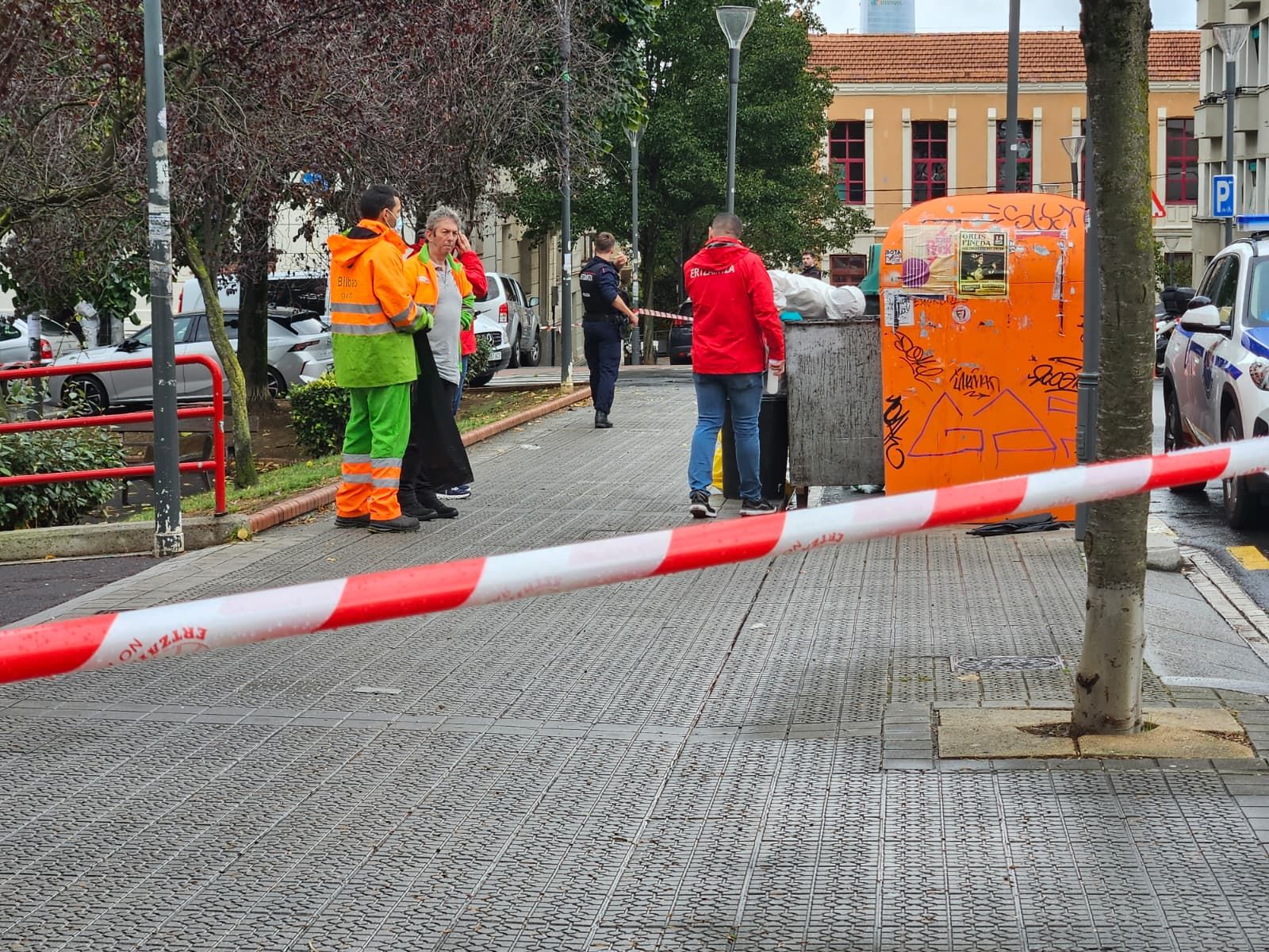 En imágenes: Matan a una persona con arma blanca en Bilbao