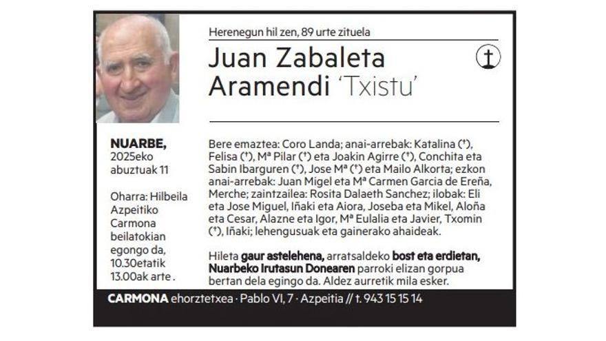 Juan Zabaleta Aramendi