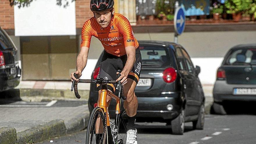 Mikel Iturria, en Urnieta antes de iniciar un entrenamiento. Foto: Efe