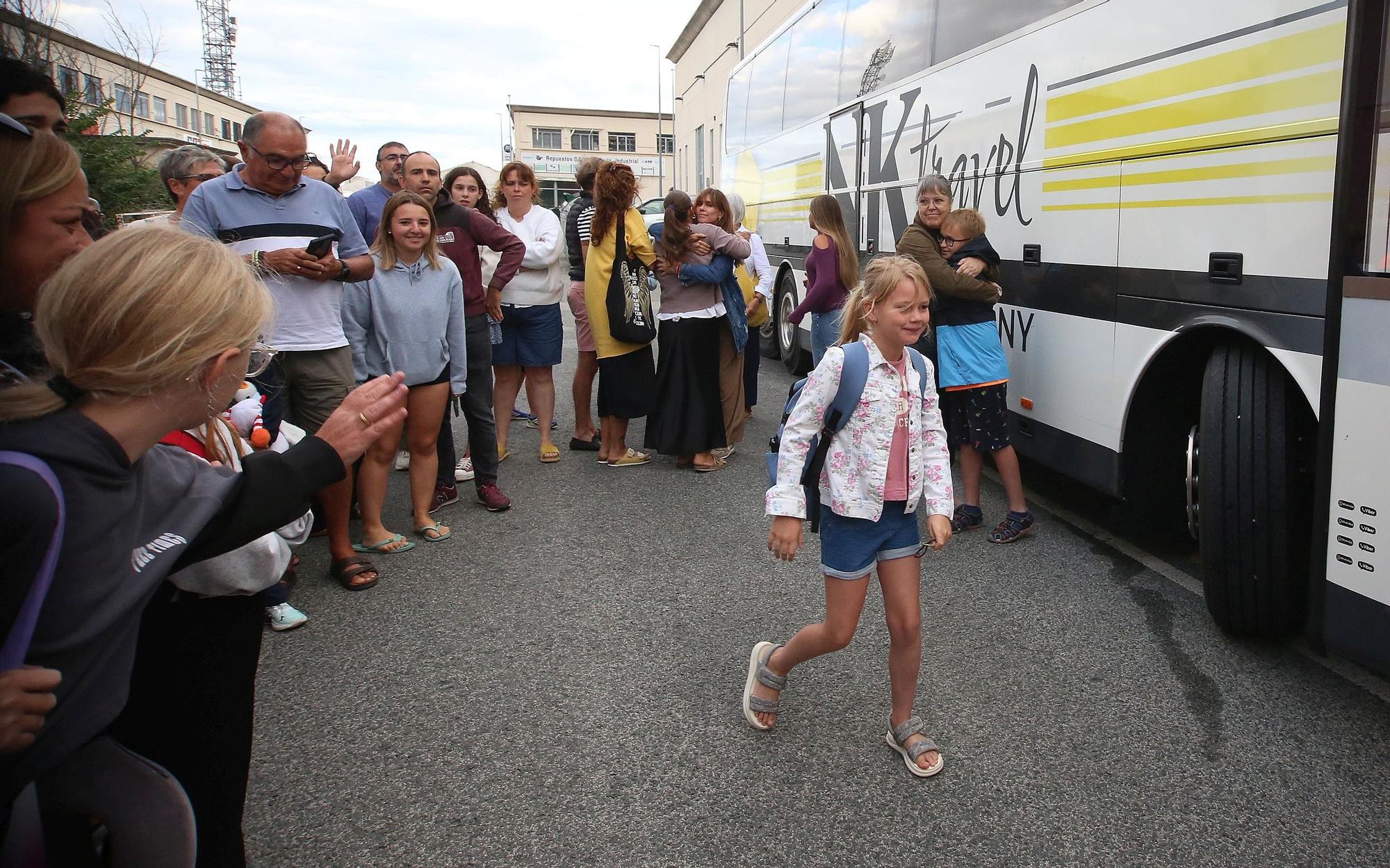 Despedida de los menores ucranianos que han pasado el verano en Navarra