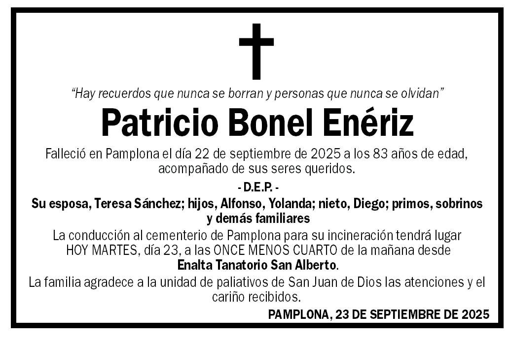 Patricio Bonel Enériz