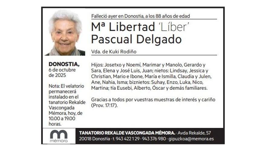 Mª Libertad Pascual Delgado