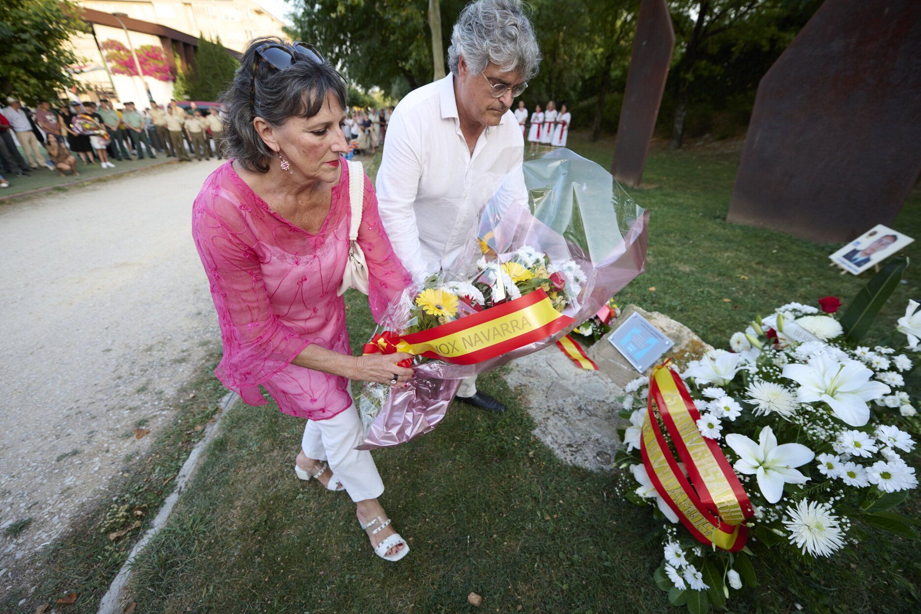Fotos del homenaje a Casanova en Berriozar en el 25 aniversario de su asesinato por ETA