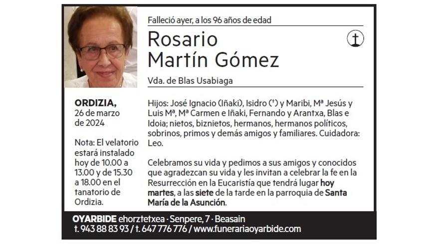 ROSARIO MARTIN GOMEZ