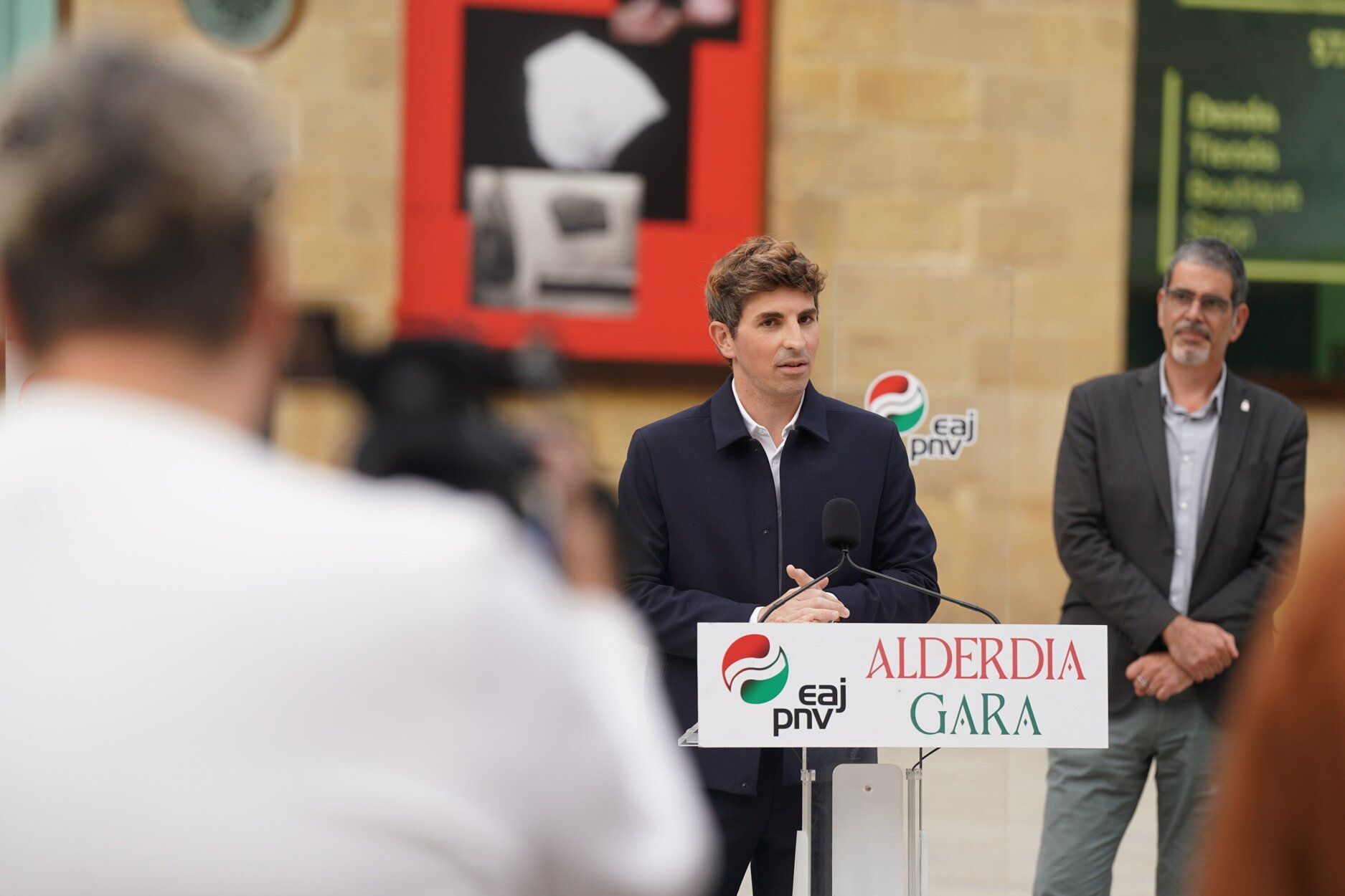 Jon Insausti, en la presentación como candidato a alcalde