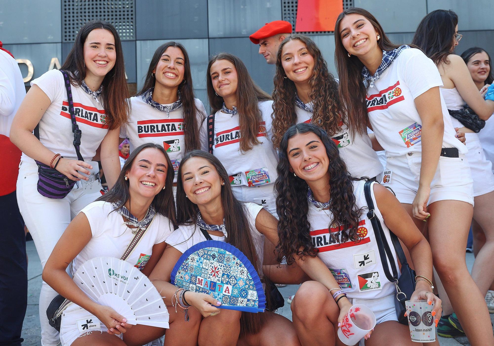 Fotos del chupinazo de Burlada