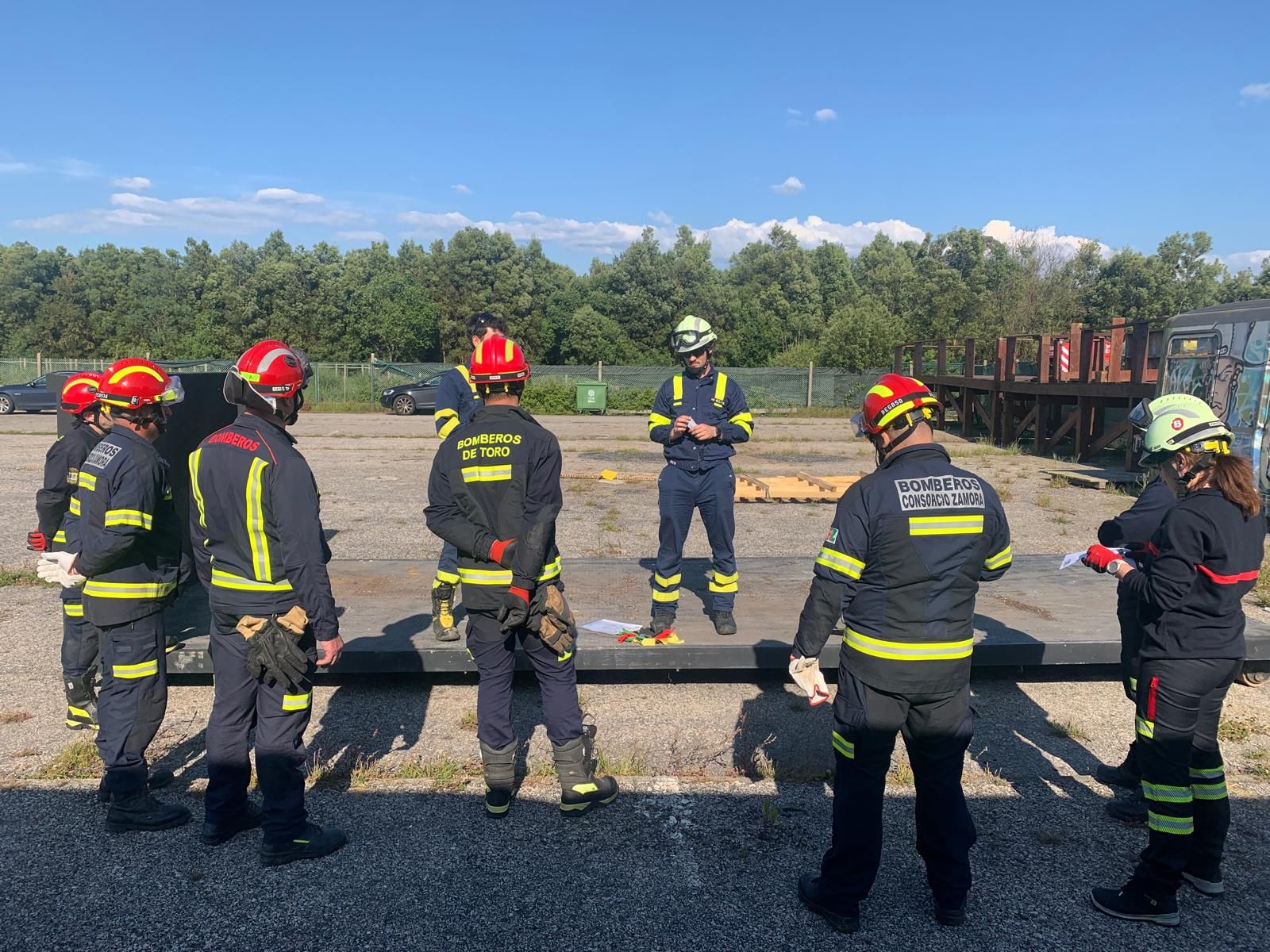 En imágenes: Protección Civil devuelve la visita a los bomberos de Portugal
