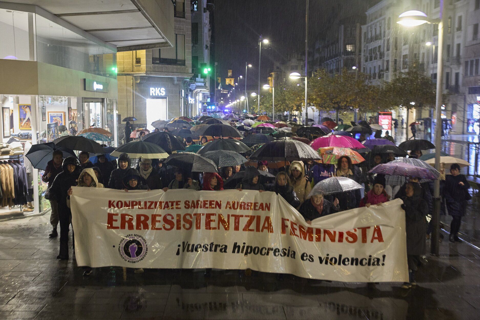 Imágenes de la manifestación del movimiento feminista de este 25N