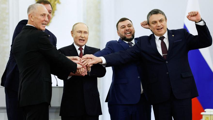 Putin declara la ley marcial en los territorios anexionados por Rusia en Ucrania