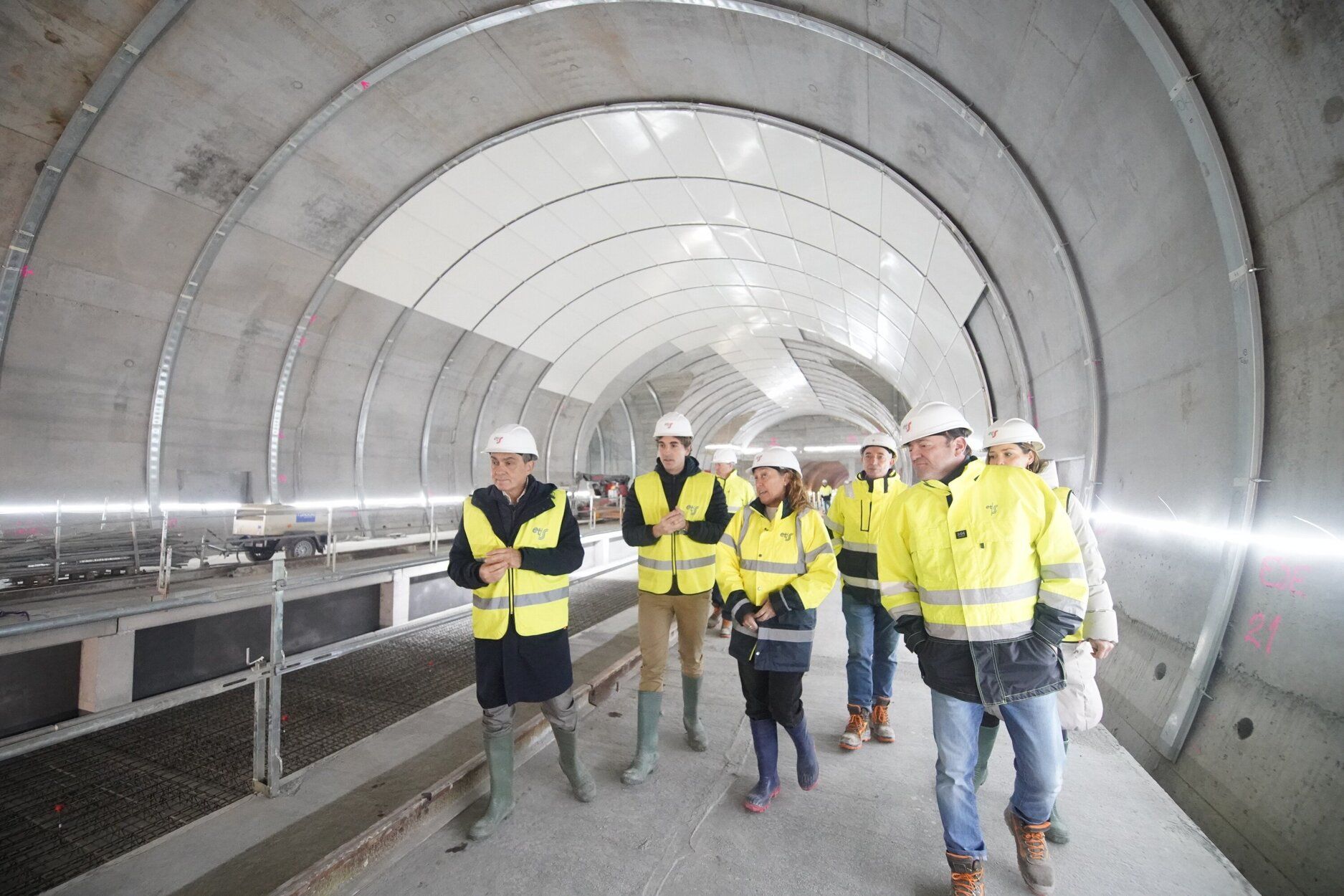 Avance de las obras en la nueva estación Centro-Concha del Topo