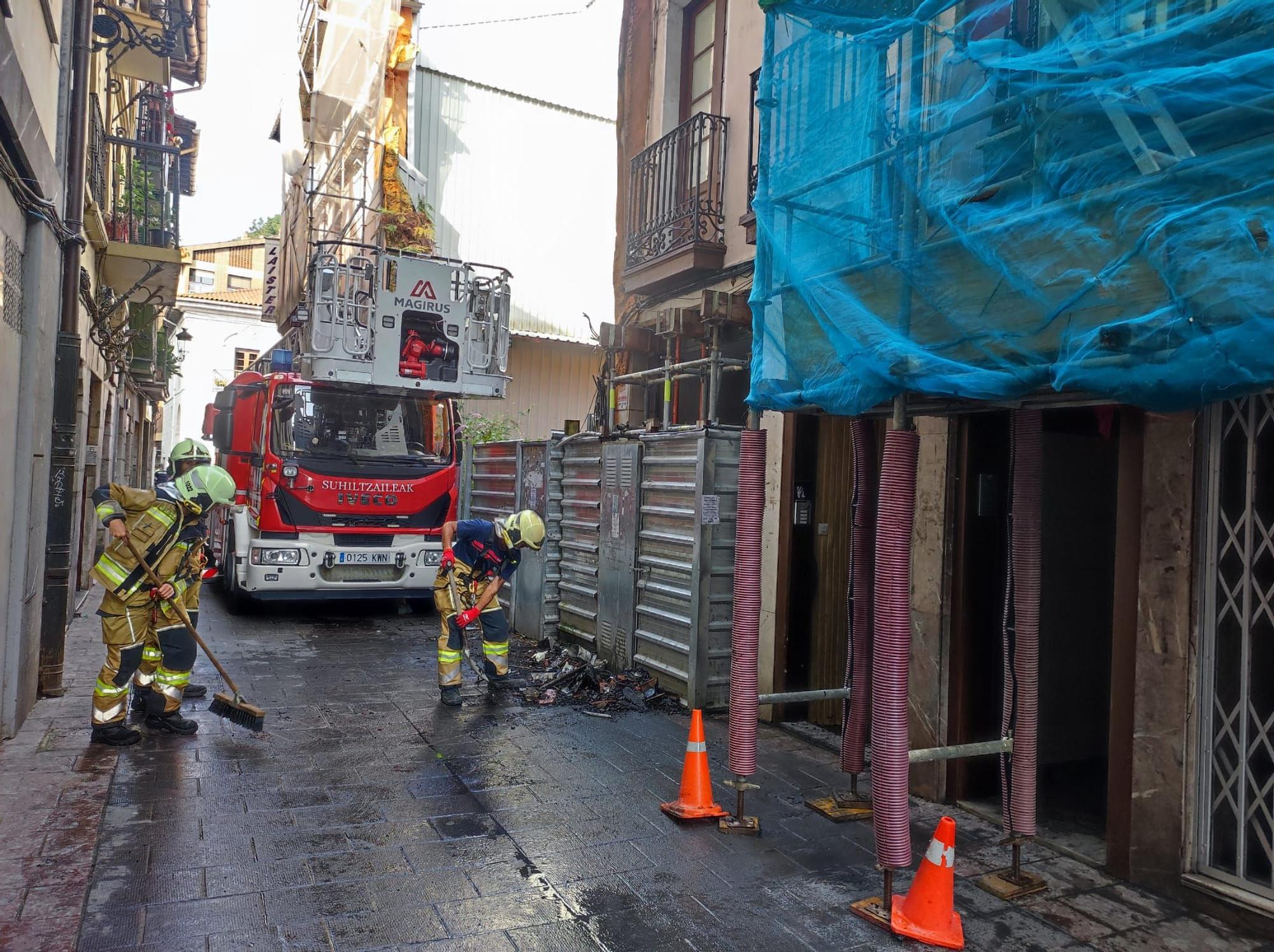 Incendio en un inmueble de Elgoibar.