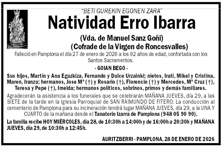 Natividad Erro Ibarra