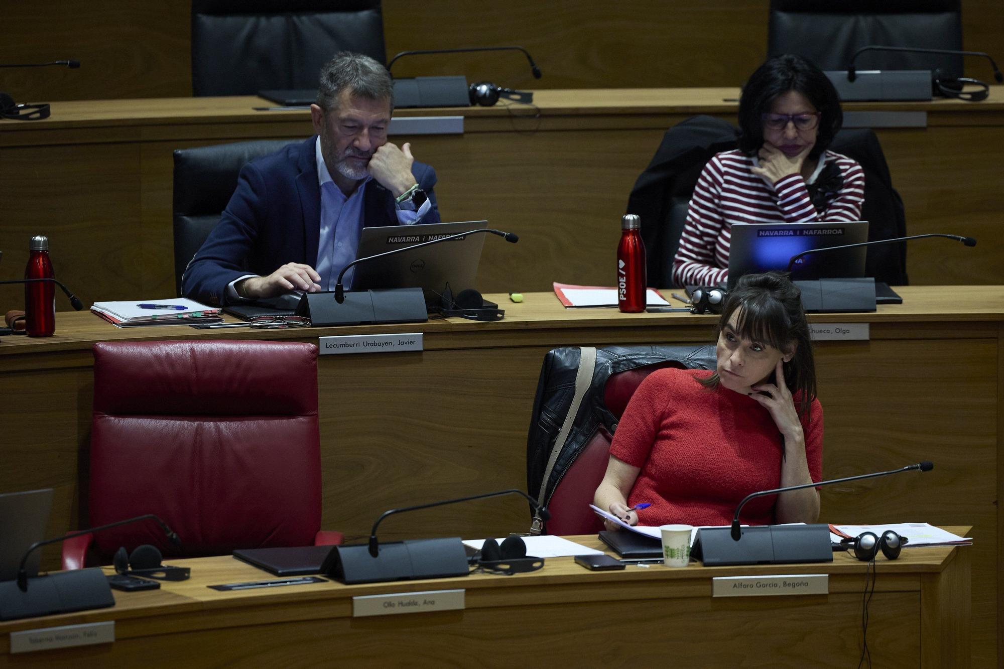 Fotos del pleno del Parlamento de Navarra (jueves 23 de octubre de 2025)