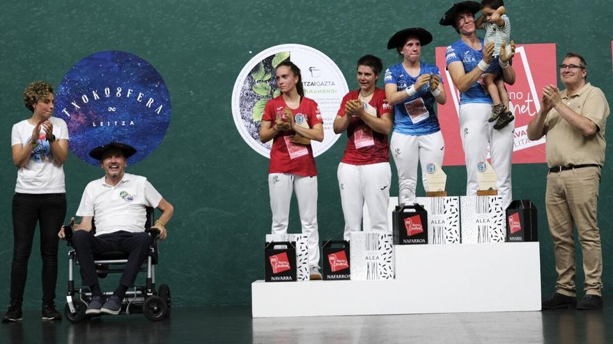 Festival en el frontón de Labrit del mundo pelotatzale y las peñas para la lucha contra la ELA