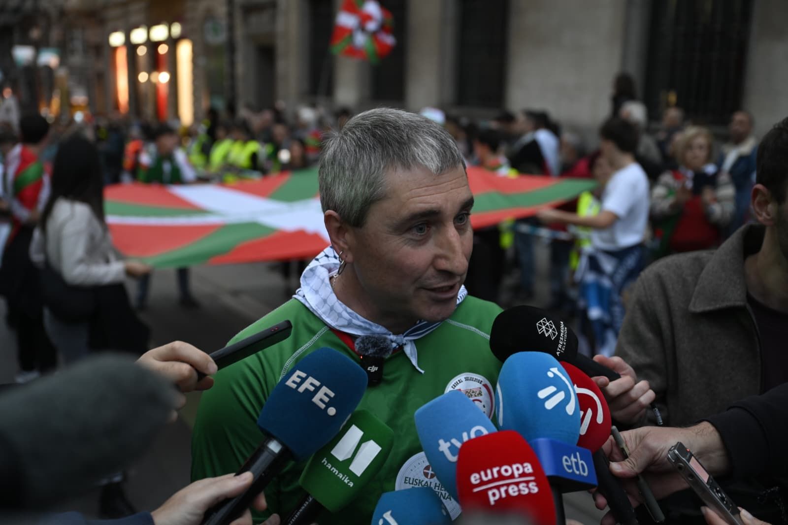 Cientos de personas marchan en Bilbao en apoyo a Palestina